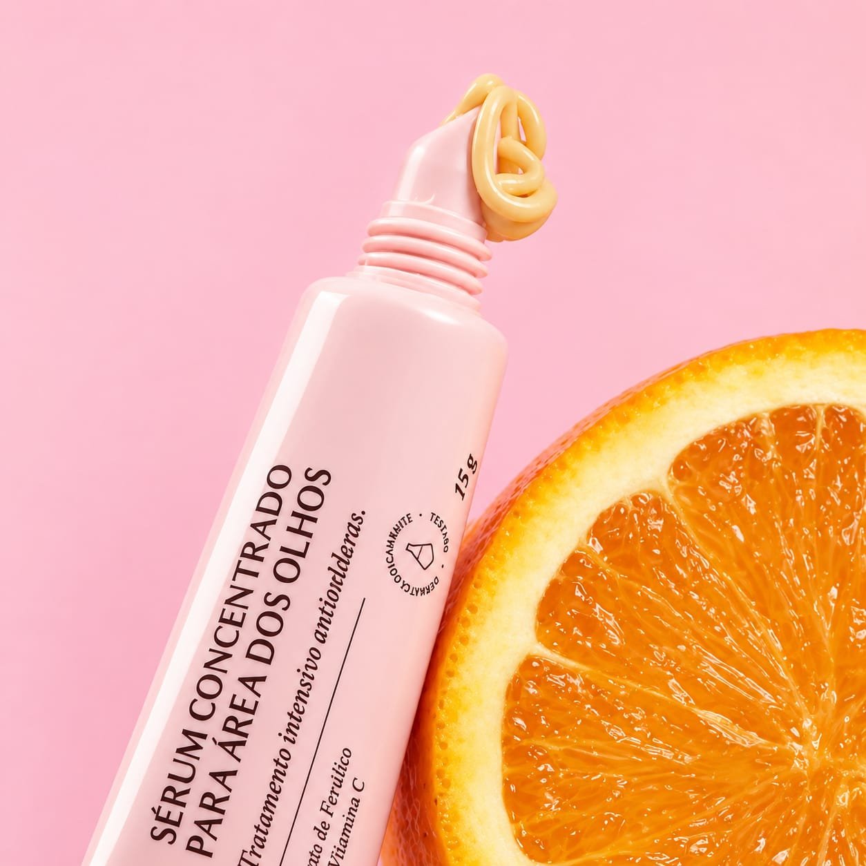 Sérum cosmético para a área dos olhos